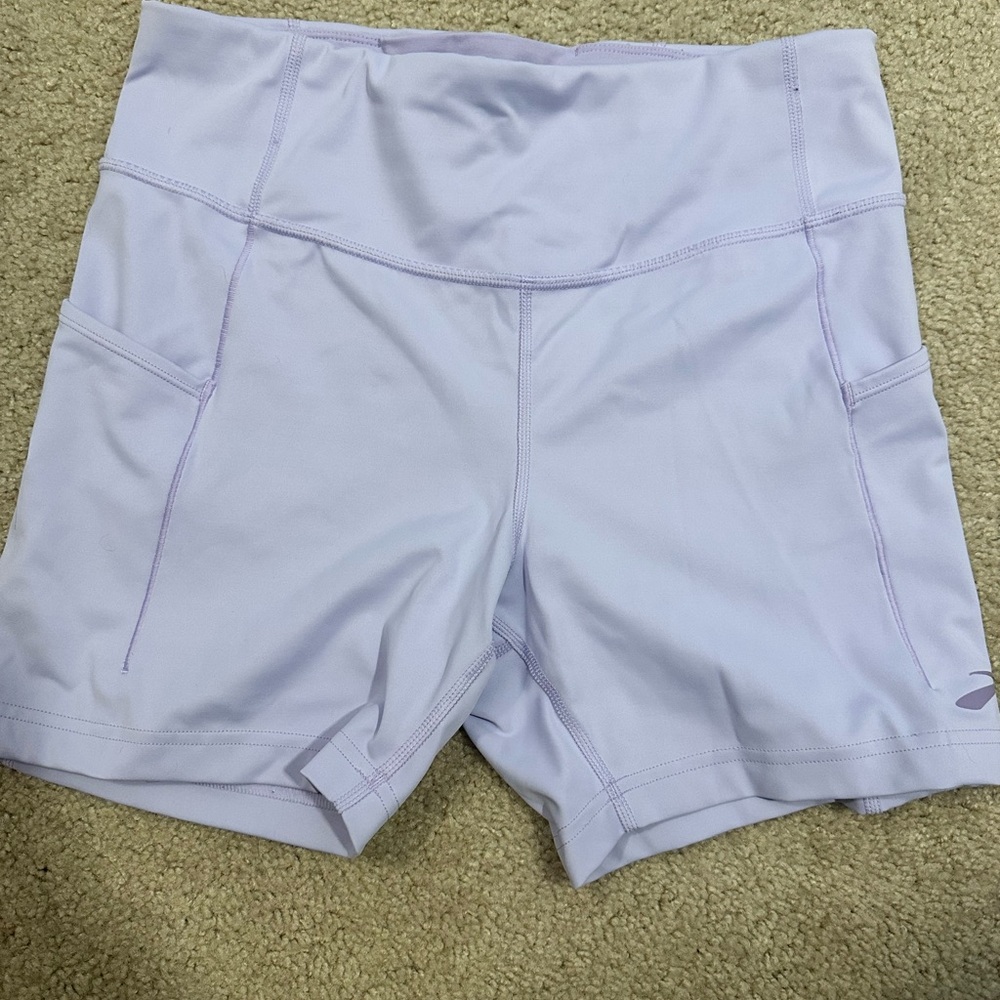 Brooks Light Purple Athletic Shorts